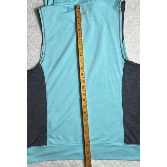 Under Armour Womens Sz M ColdGear Sleeveless Hooded Pullover Blue Tank Top-1554 - Picture 4 of 7